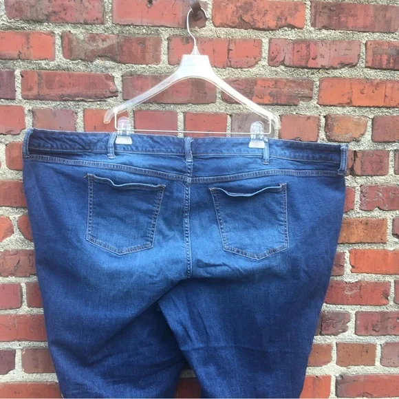 Torrid Skinny Crop Jeans Blue Denim Faded Dark Wash Whiskers Plus Size 30 R 30R - Picture 5 of 13